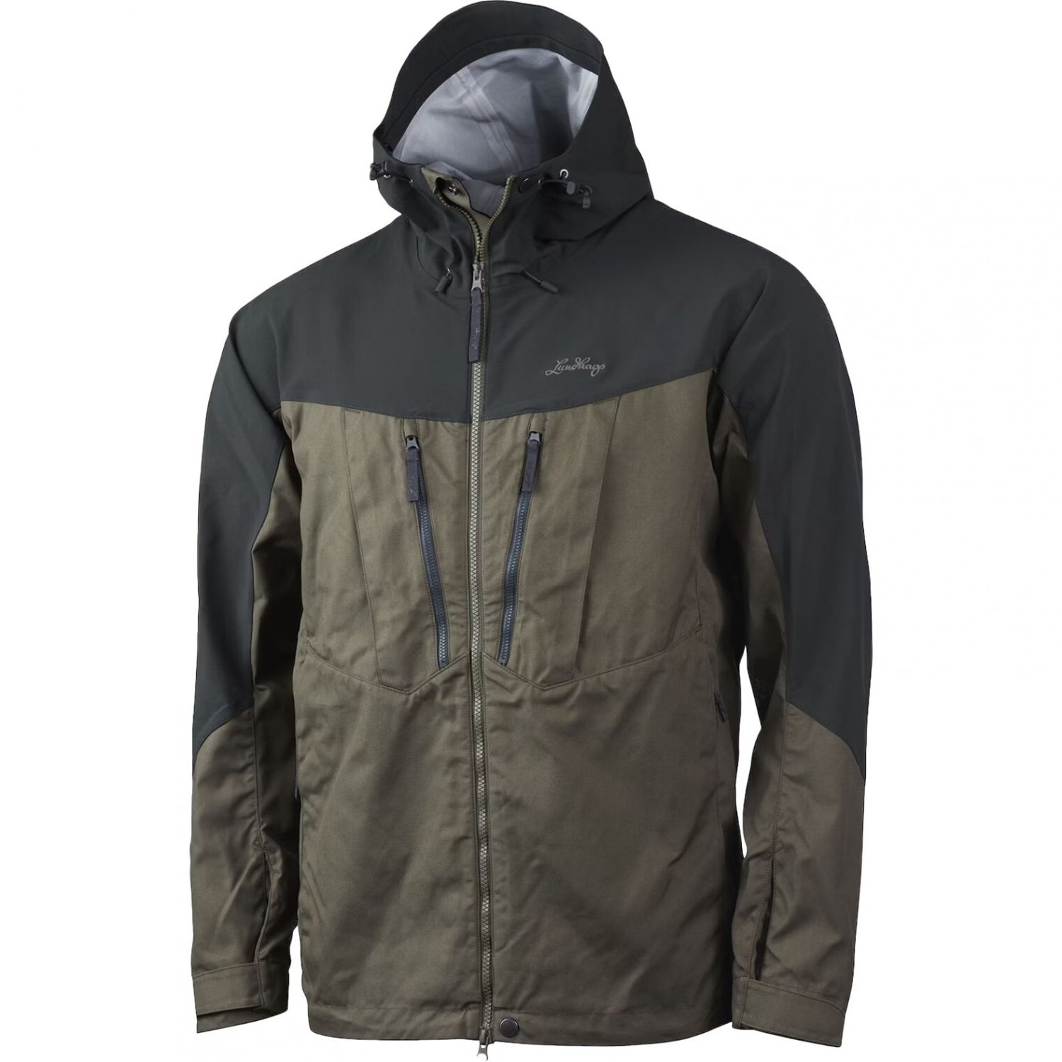 Lundhags Makke pro Ms Jacket, škrupinová bunda, pánska, zelená/šedá