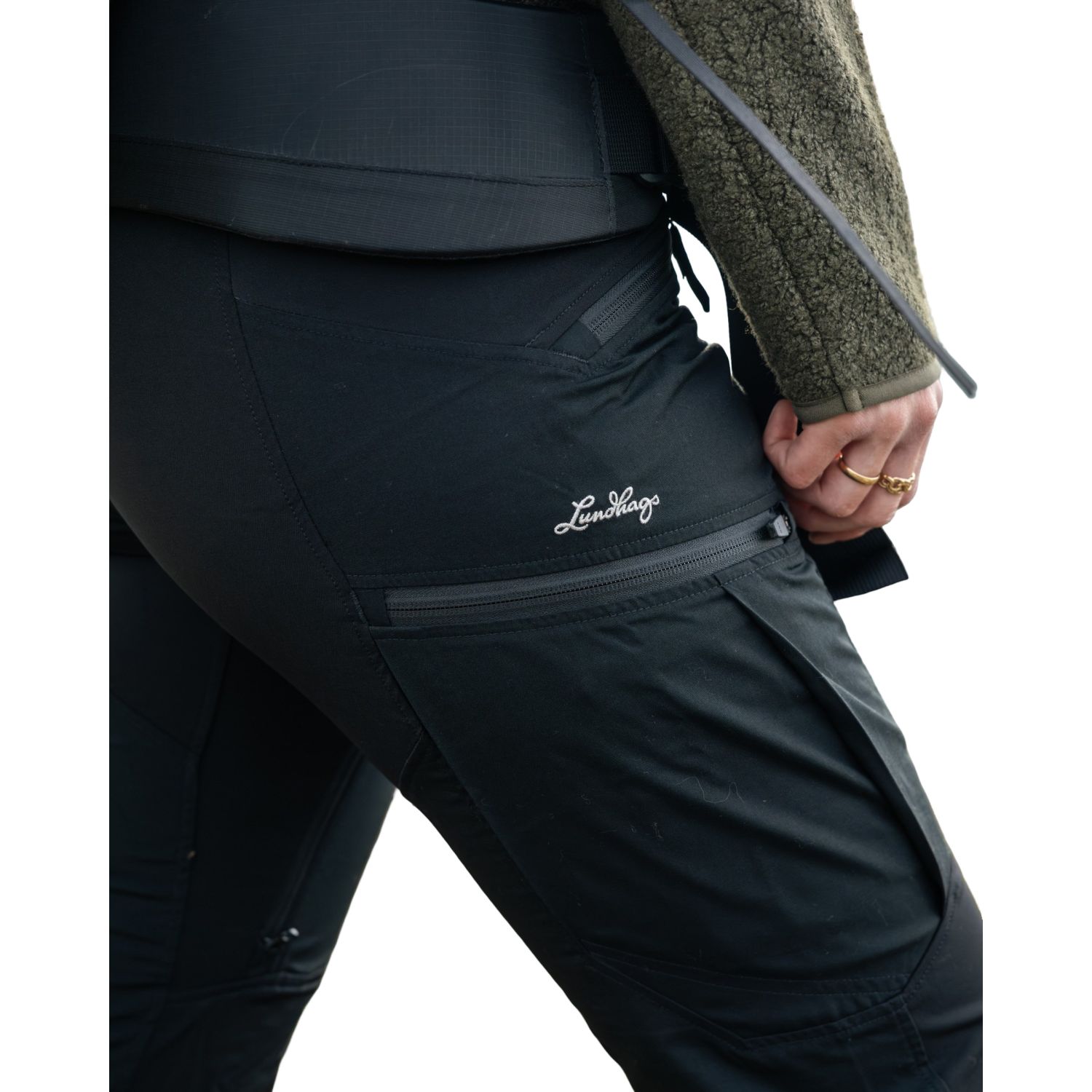 Lundhags Makke Ws Pant Short, turbukser, dame, svart