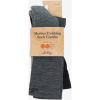 Lundhags Merino Trekking Sock Combo Mid, túrazokni, uniszex, szürke/fekete