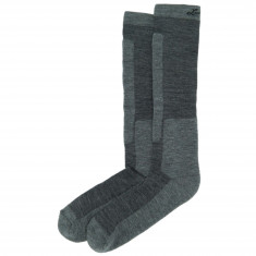 Lundhags Merino Trekking Sock High, meias de caminhada, unissexo, cinzento