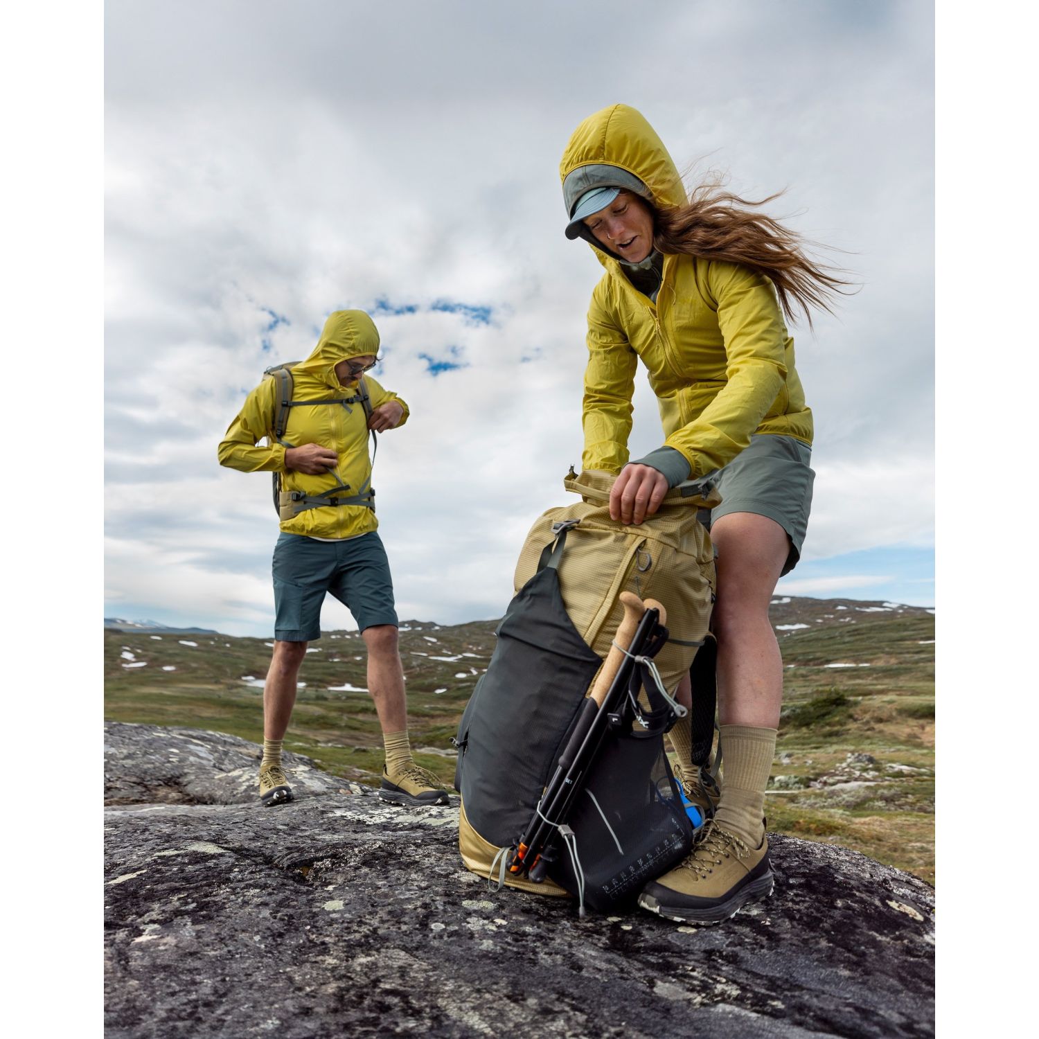 Lundhags Padje Light 45 L Regular Short, Rucksack, Unisex, Gelb