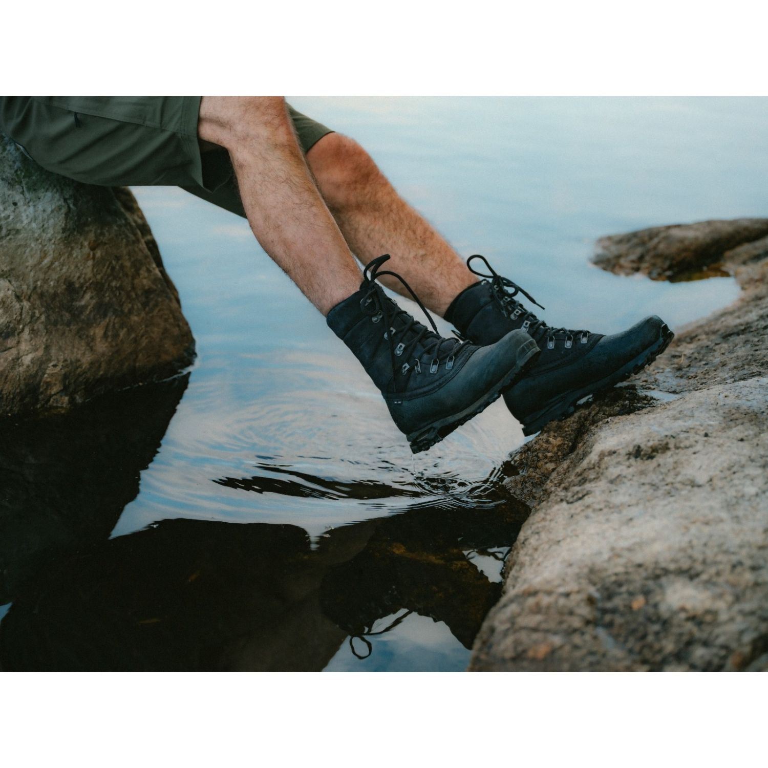 Lundhags Padje Light Trekking Boot High M, pantofi de drumeție, negru