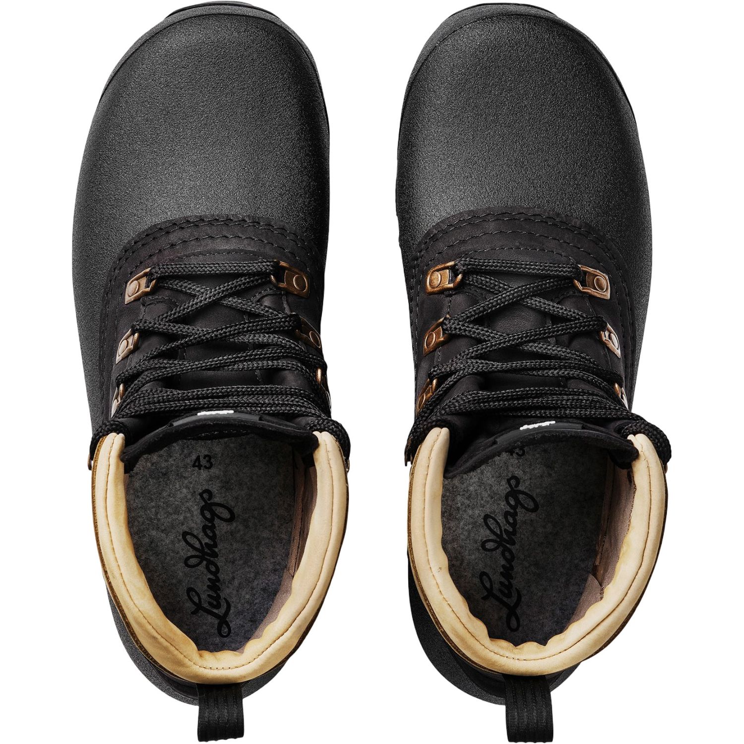 Lundhags Padje Light Trekking Boot Mid M, túrabakancs, férfi, fekete/zöld