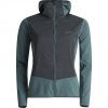 Lundhags Padje Merino Block Hoodie W, camada intermediária, feminina, azul/cinza