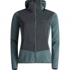 Lundhags Padje Merino Block Hoodie W, mellanlager, dam, blå/grå
