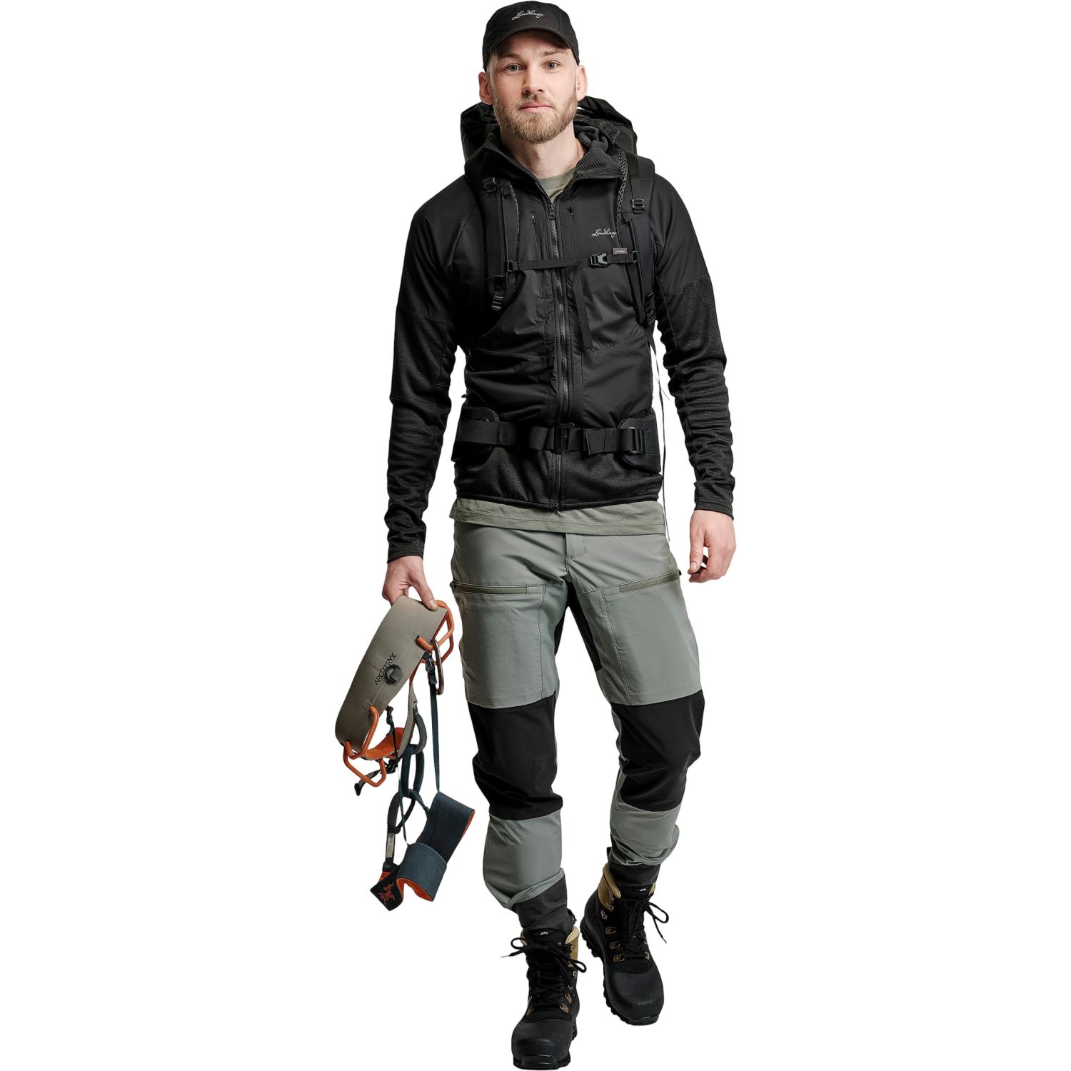 Lundhags Padje Stretch Pant, vaellushousut, miesten, vihreä/musta