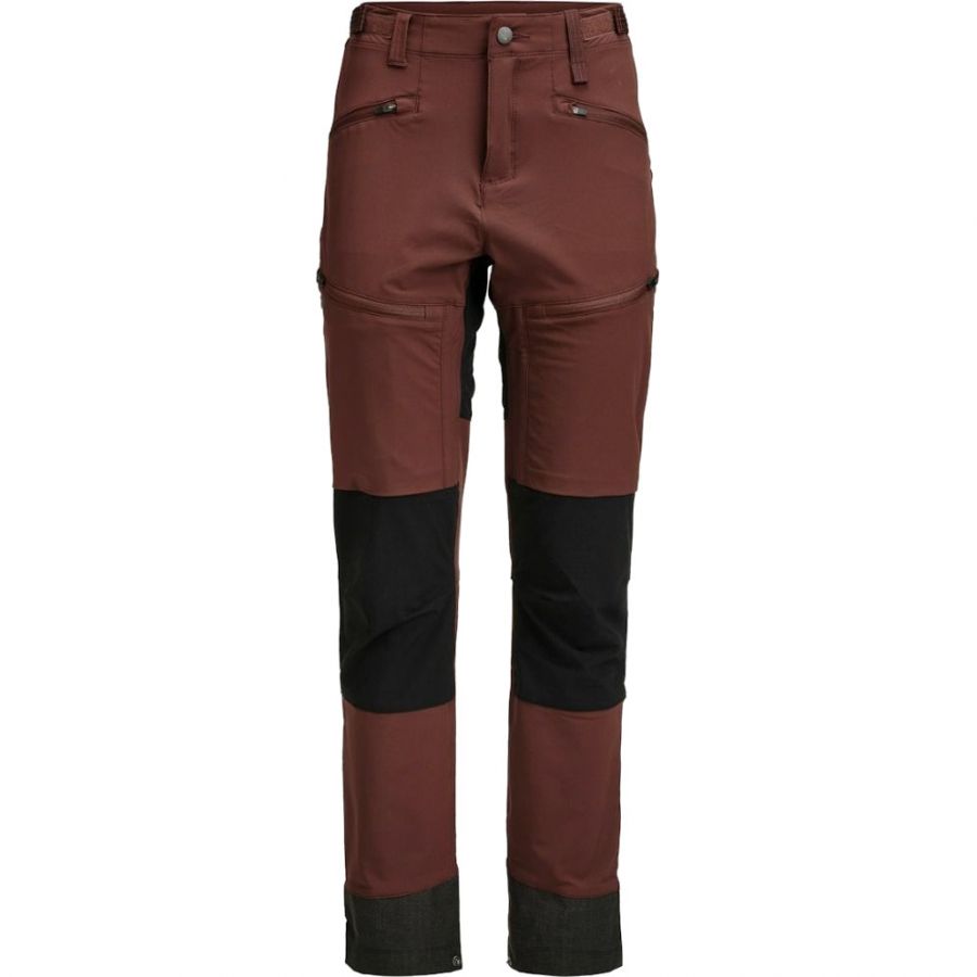 Lundhags Padje Stretch Pant, vandringsbyxor, dam, röd/svart