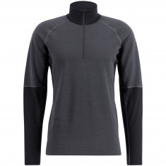 Lundhags Prime Merino Half Zip M, mellemlag, herre, grå/sort
