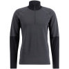 Lundhags Prime Merino Half Zip, Midlayer, Herren, Grau/Schwarz