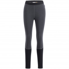 Lundhags Prime Merino Long John W, skiunderbukser, dame, grå/sort