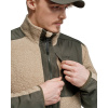 Lundhags Saruk Wool Pile Mid Full Zip, strato intermedio, uomo, beige