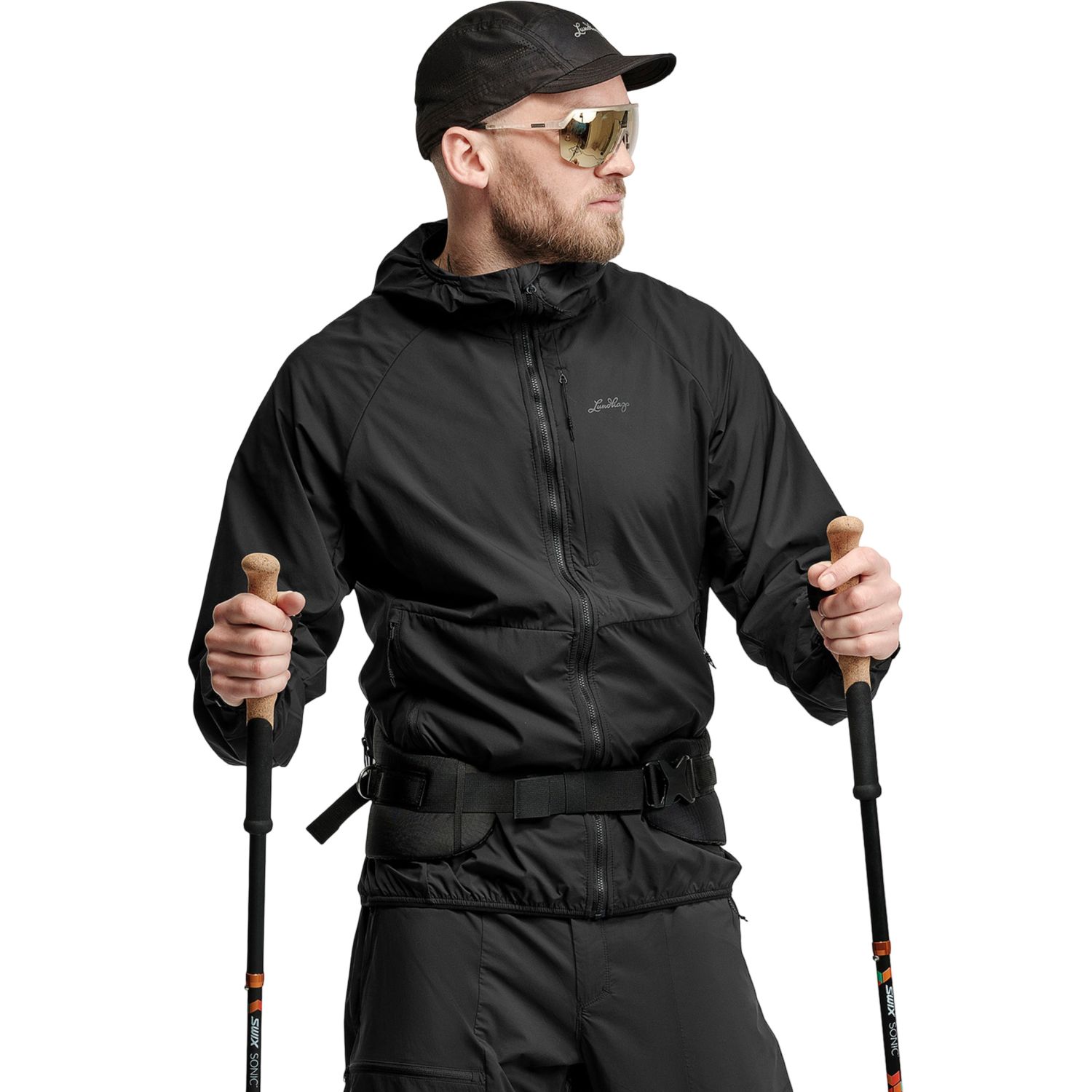 Lundhags Tived Light Windbreaker Jacket, skaljacka, herr, svart