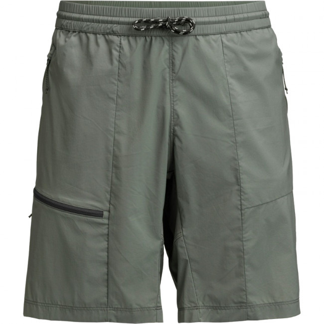 Lundhags Tived Light Windbreaker Shorts, hiking shorts, men, green