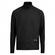Lundhags Tived Merino Full Zip M, couche intermédiaire, noir