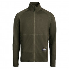 Lundhags Tived Merino Full Zip M, warstwa po?rednia, zielony