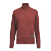 Lundhags Tived Merino Full Zip W, mellanlager, svart, röd