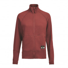 Lundhags Tived Merino Full Zip W, midlayer, black, red