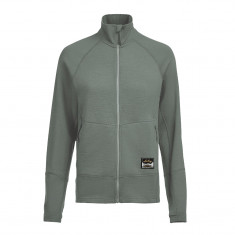 Lundhags Tived Merino Full Zip W, strato intermedio, nero, verde
