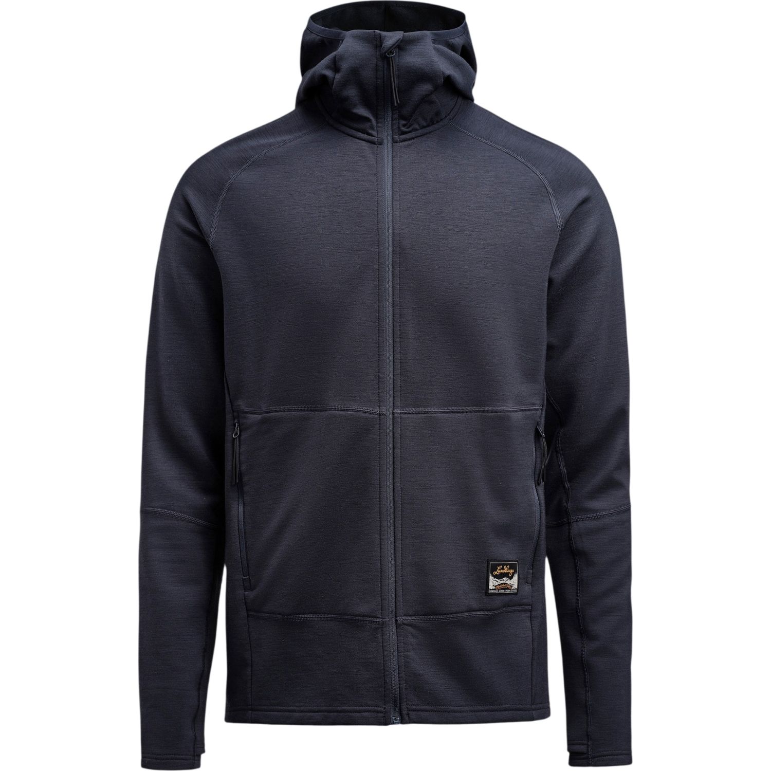 Lundhags Tived Merino Hoodie, mellanlager, herr, blå
