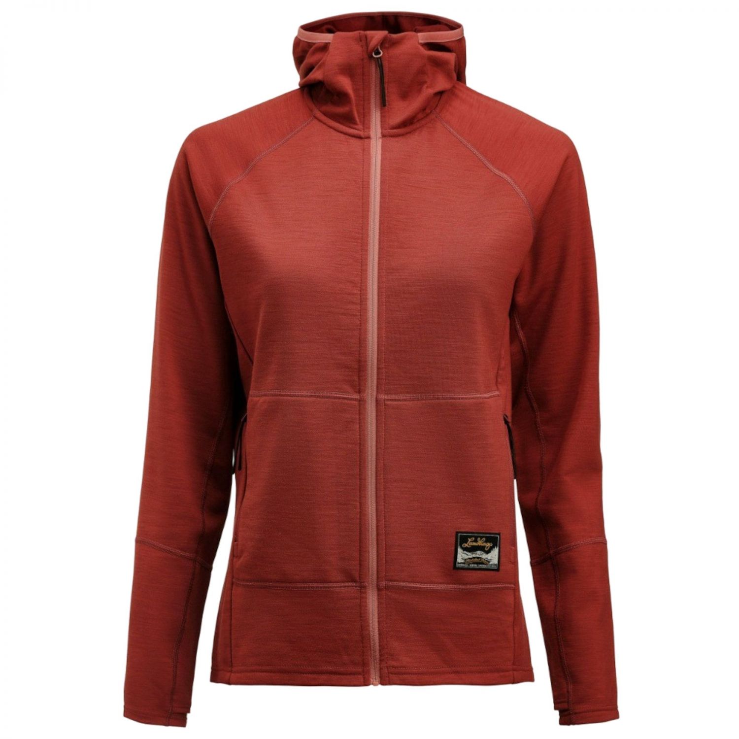 Lundhags Tived Merino Hoodie, Midlayer, Damen, Rot