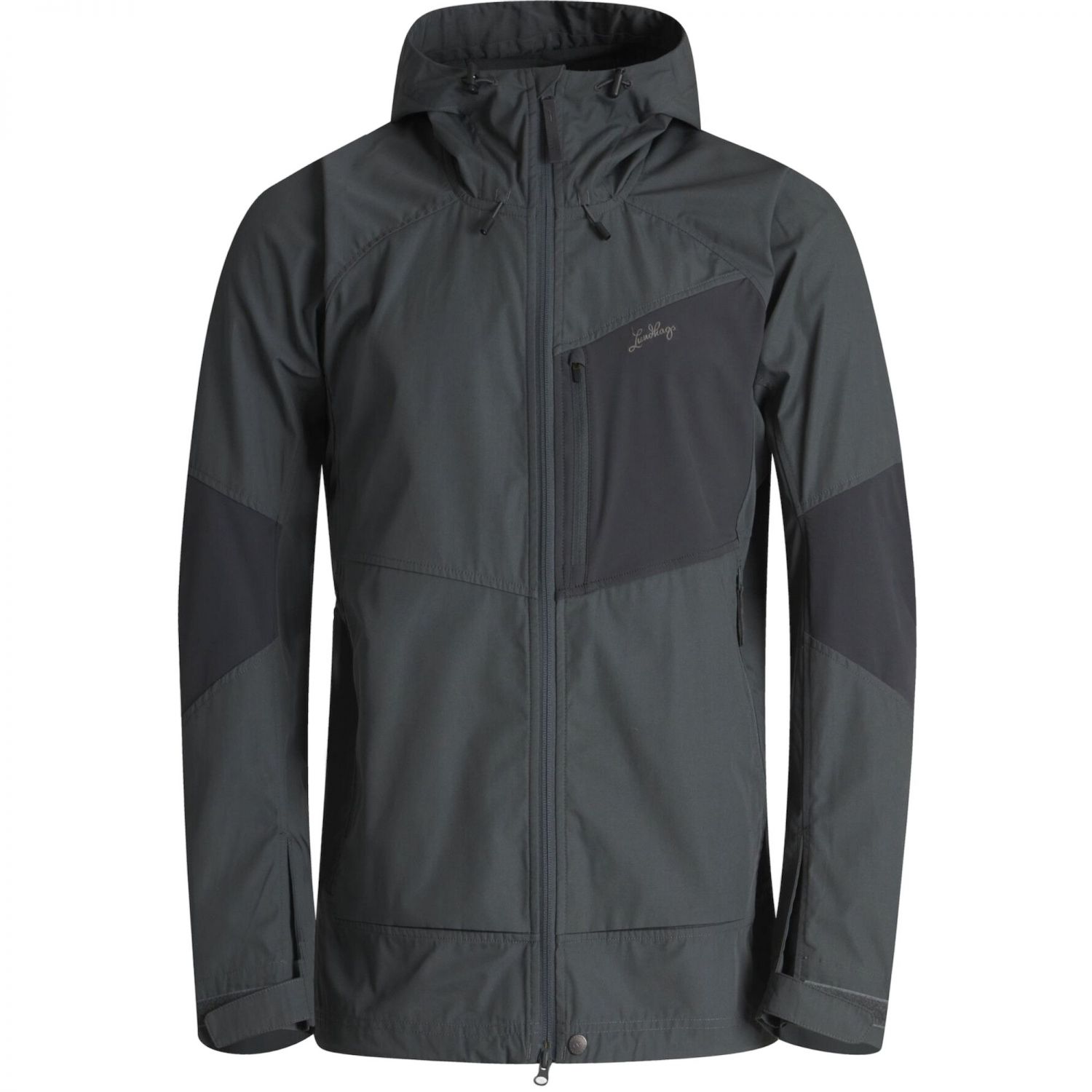 Lundhags Tived Stretch Hybrid Jacket, softshell jacket, men, gray