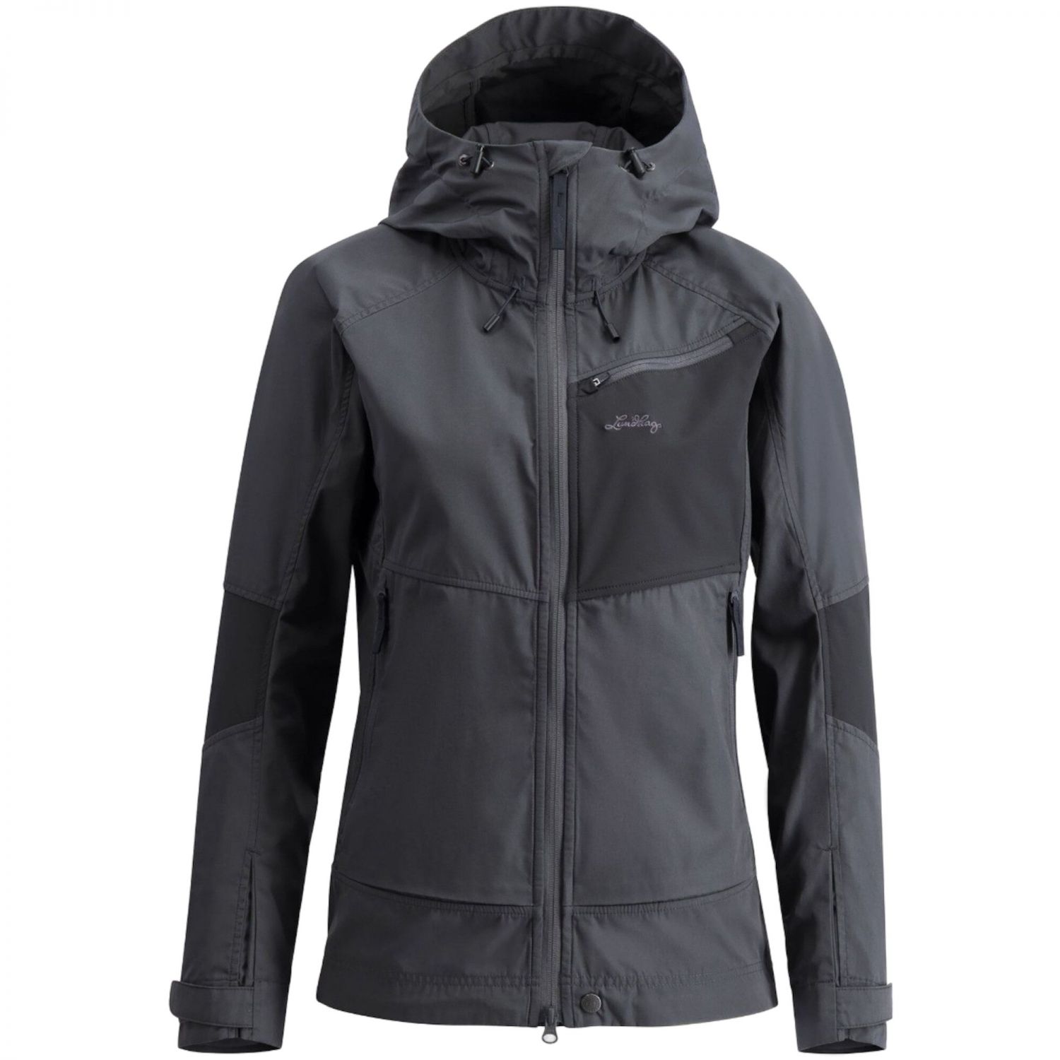 Lundhags Tived Stretch Hybrid Jacket W, dámska softshellová bunda, šedá