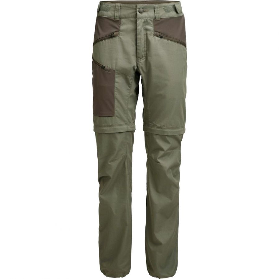 Lundhags Tived Zip-off Pant W, calças de caminhada, mulheres, verde