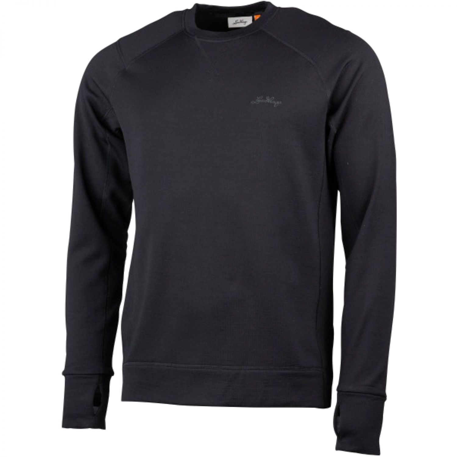 Lundhags Ullto Merino Ms Crew, välikerros, miesten, musta