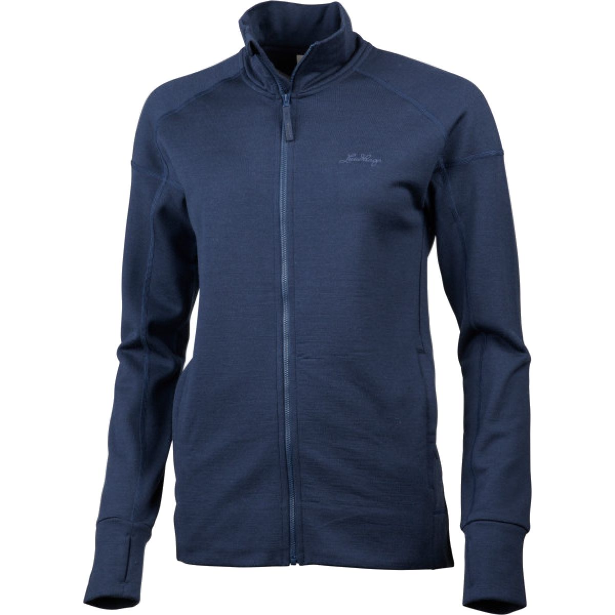 Lundhags Ullto Merino Ws Full Zip, segunda camada, feminino, azul