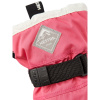 Luvas de esqui de 3 dedos Hestra Gauntlet, júnior, cor-de-rosa