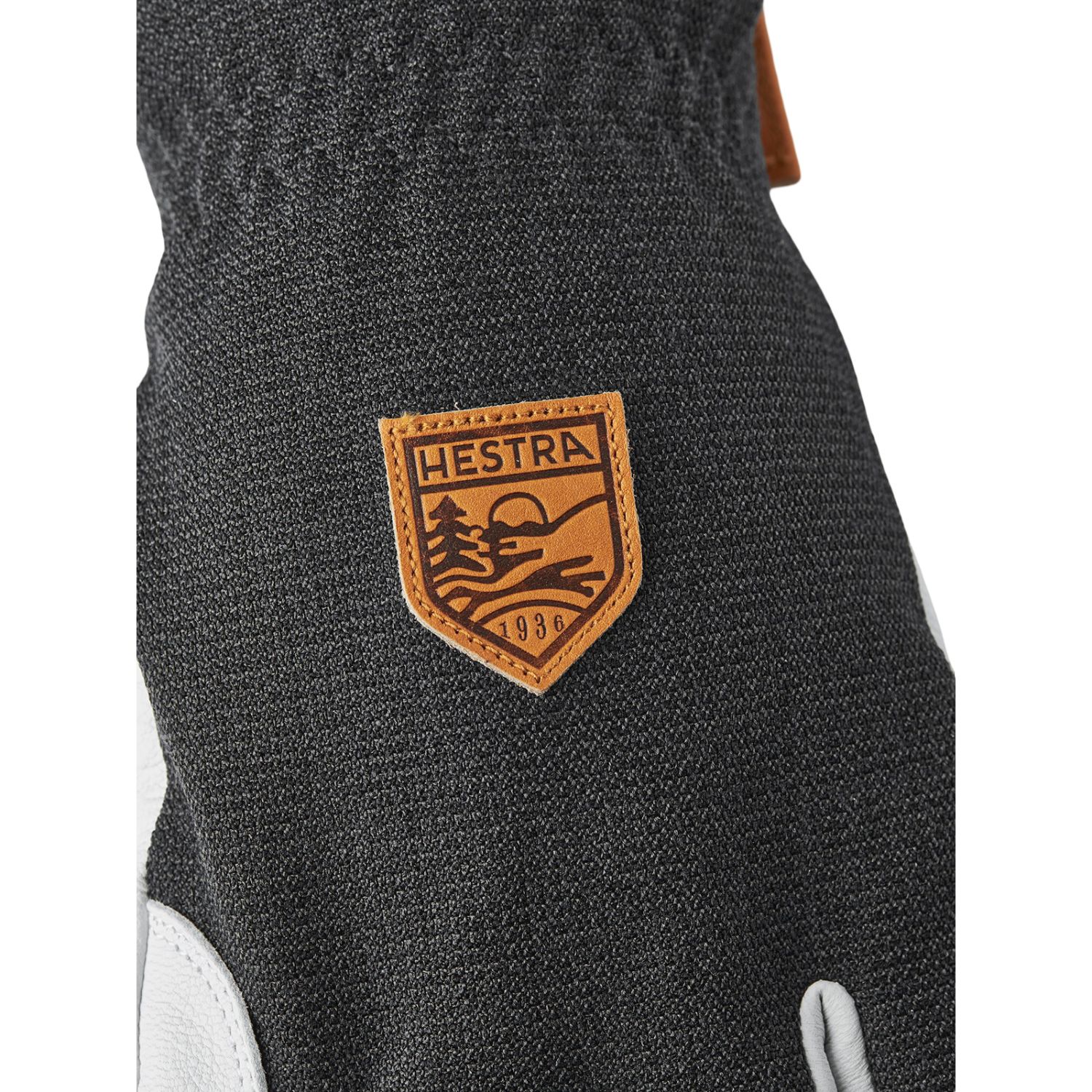 Luvas de esqui Hestra Army Leather Patrol Gauntlet, cinzento escuro
