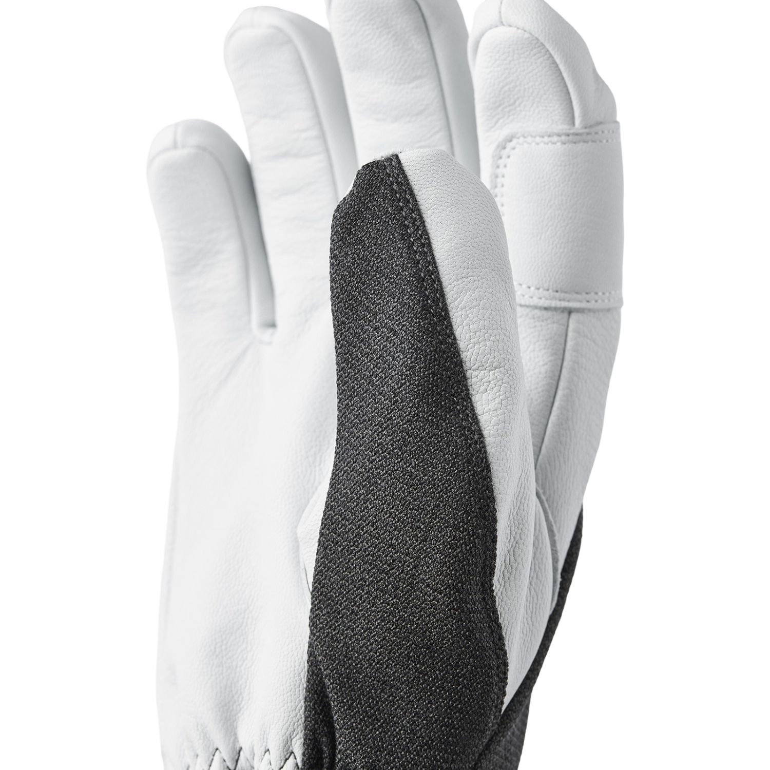 Luvas de esqui Hestra Army Leather Patrol Gauntlet, cinzento escuro