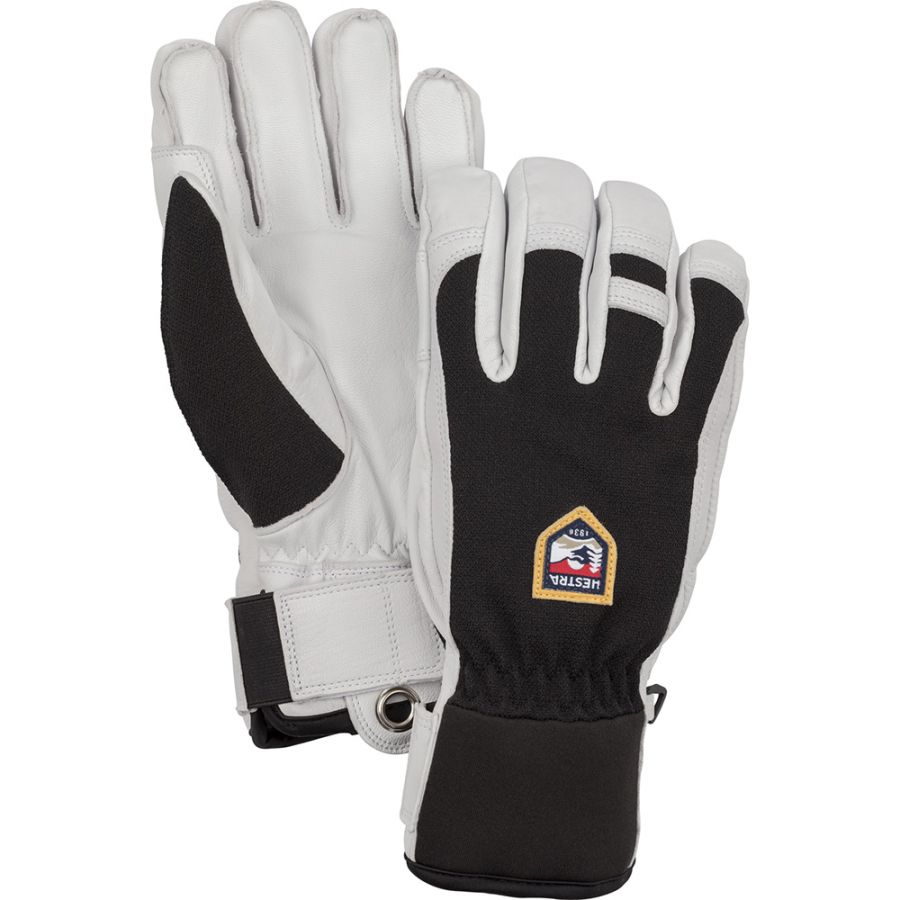 Luvas de esqui Hestra Army Leather Patrol, pretas
