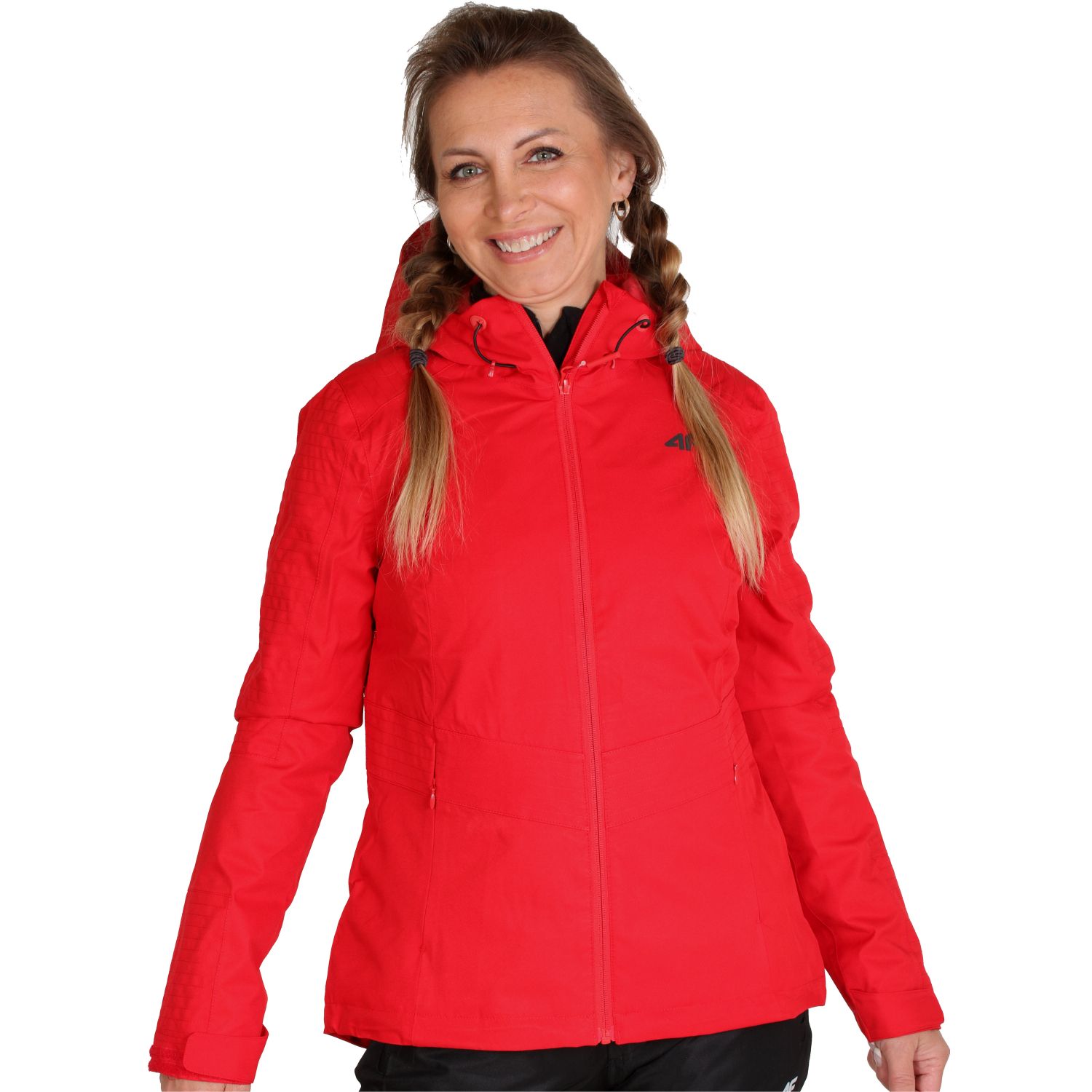 red rain jacket womens