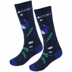 Lyžiarske ponožky Cairn Sprit J, 2-pack, junior, tmavomodré