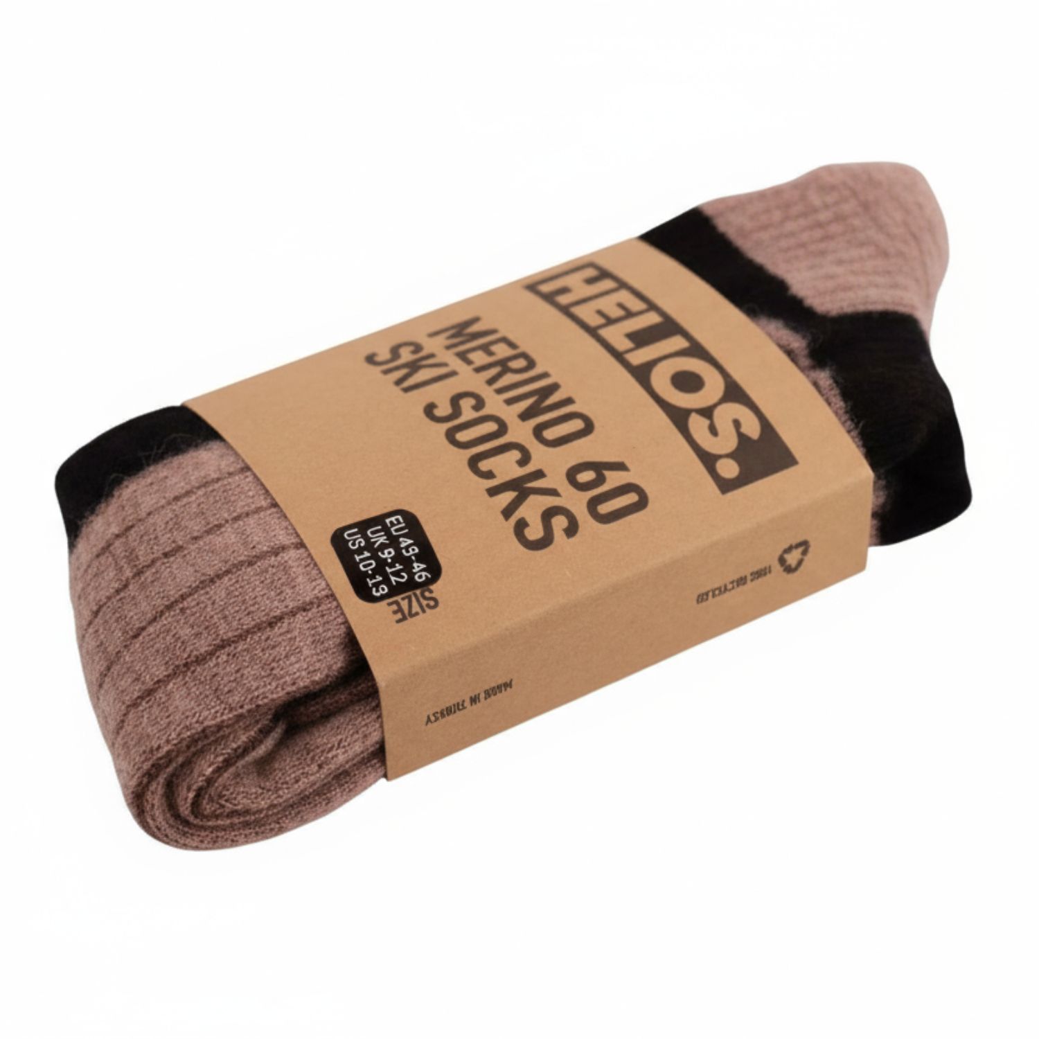Lyžiarske ponožky Helios Merino One 60, ružové
