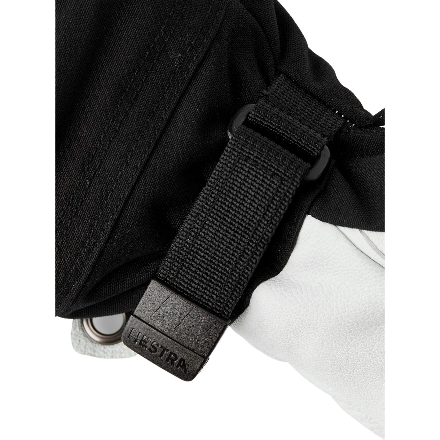 Lyžiarske rukavice Hestra Army Leather Heli 3-finger, junior, čierne