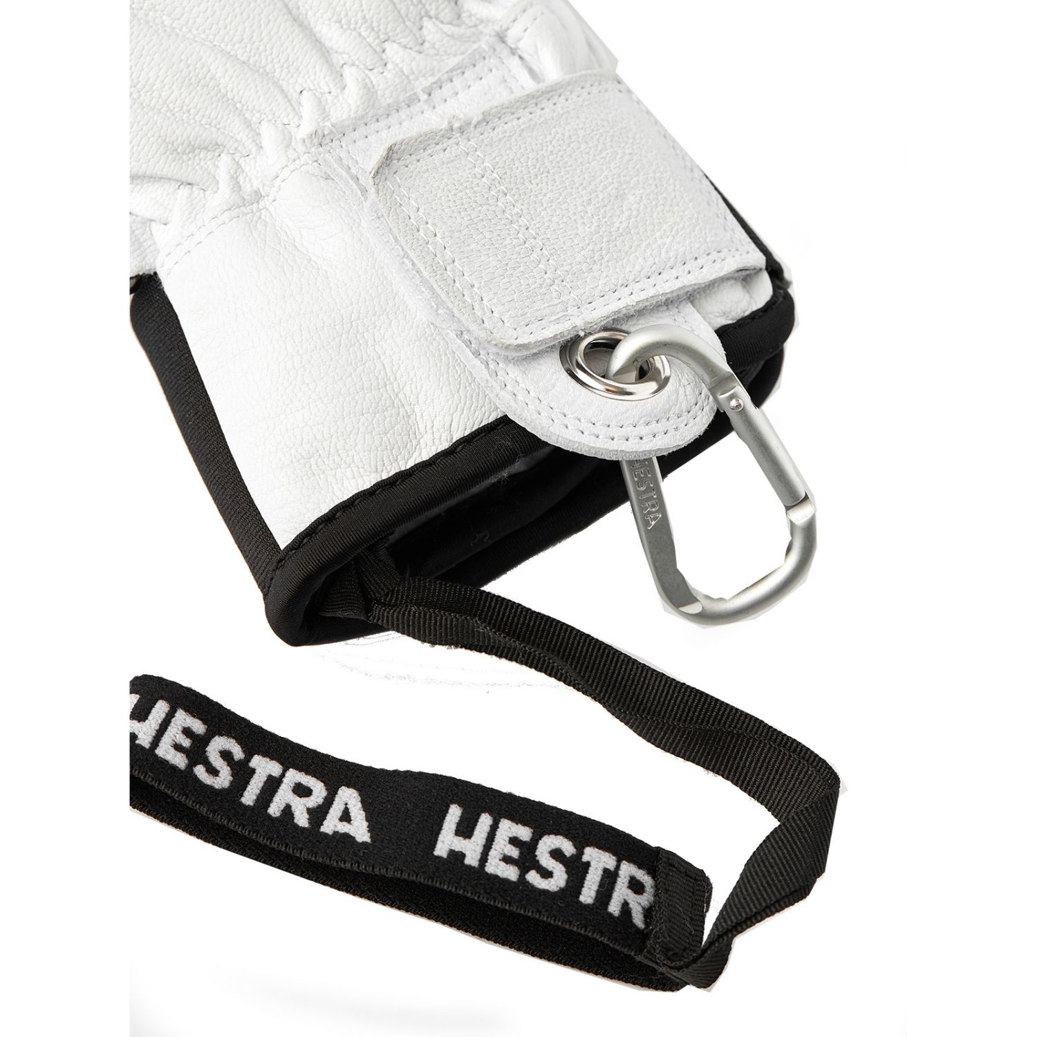 Lyžiarske rukavice Hestra Army Leather Patrol s 3 prstami, čierne