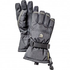 Lyžiarske rukavice Hestra Gore-Tex Gauntlet, junior, čierne