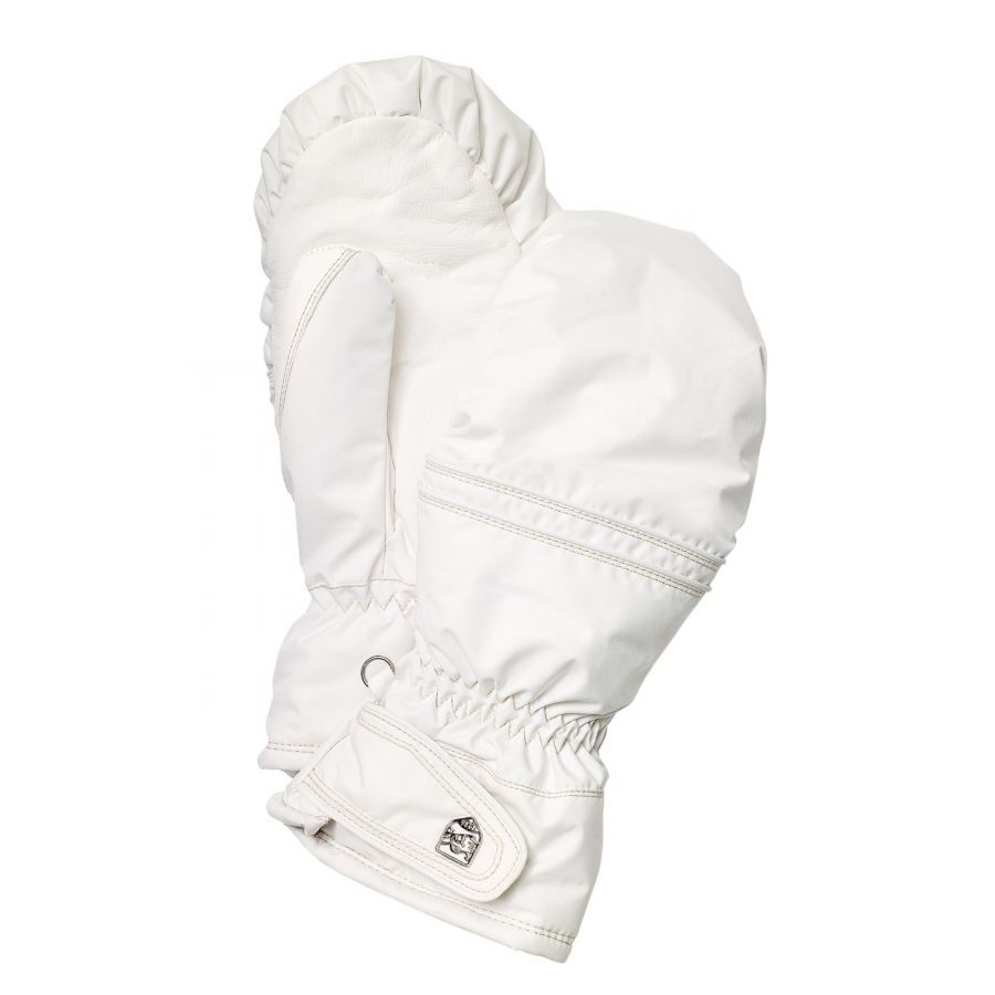 Lyžiarsky rukávnik Hestra Primaloft Leather, dámsky, biely