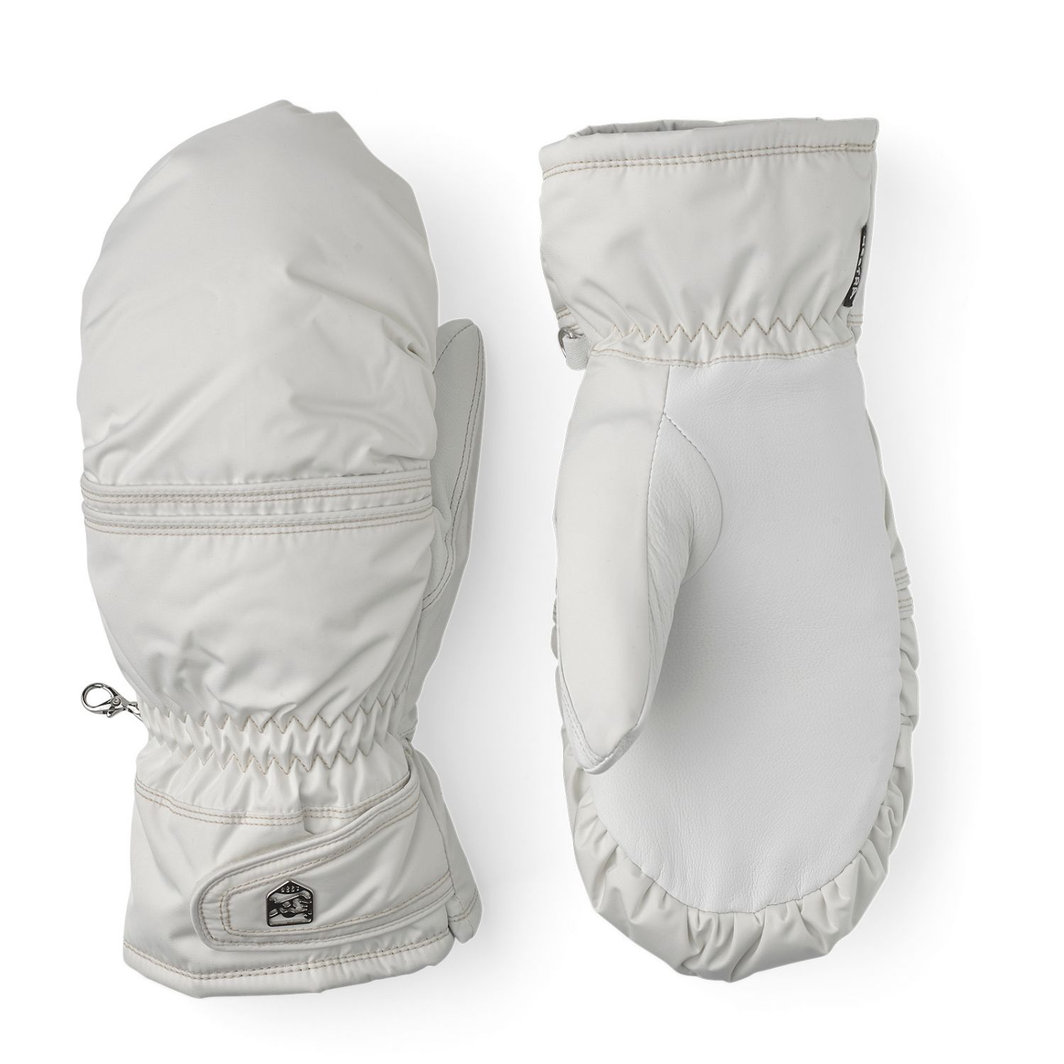 Lyžiarsky rukávnik Hestra Primaloft Leather, dámsky, biely
