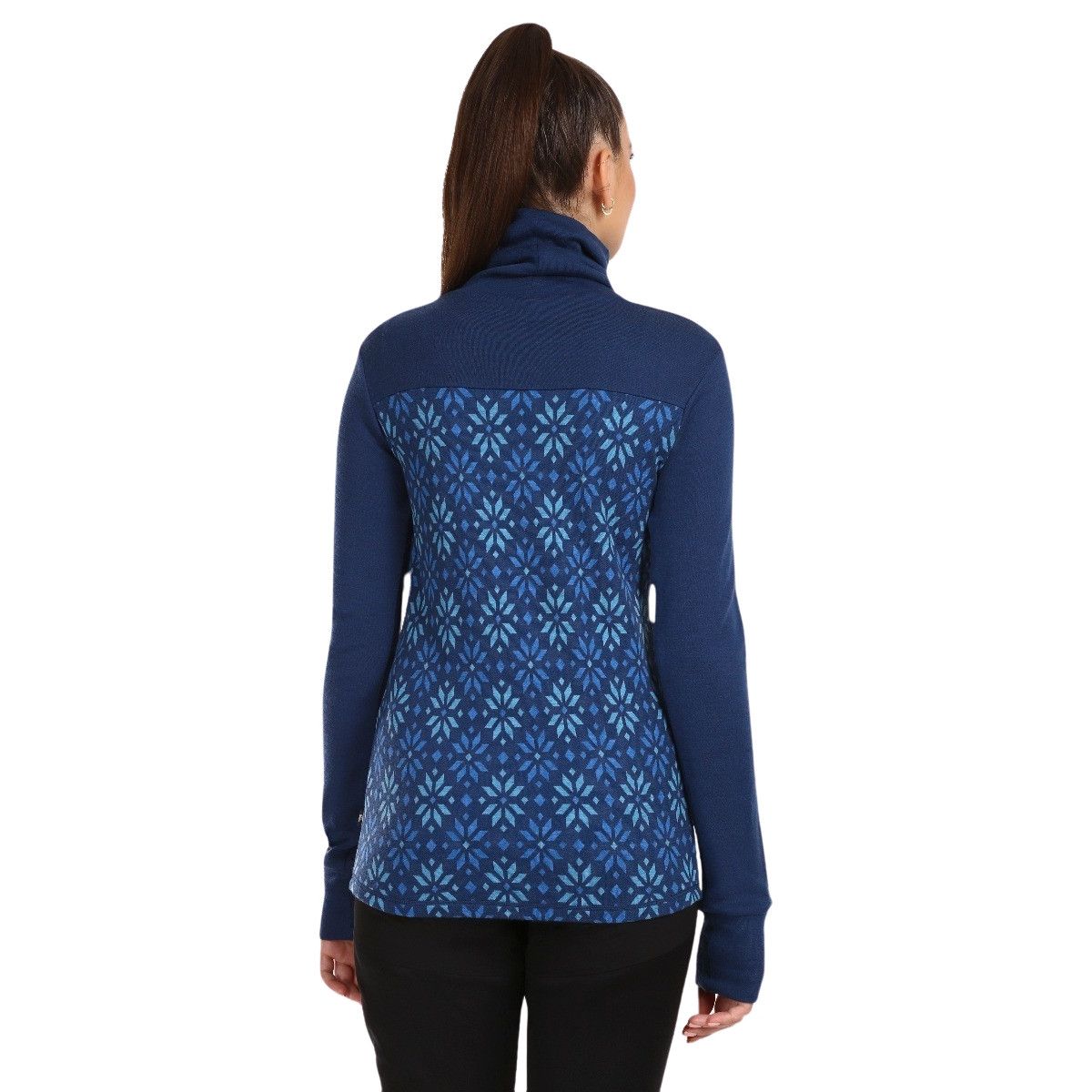 Maglietta intima da sci Kilpi Jannu donna, blu scuro/grigio