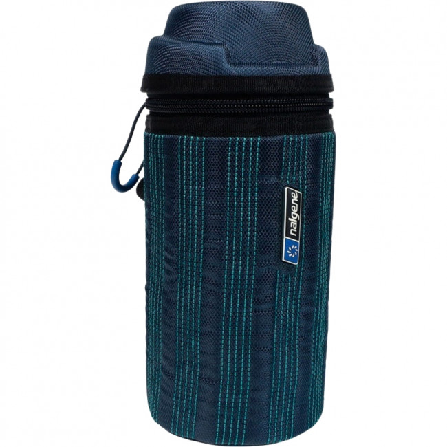 Manga para garrafa isolada Nalgene, 1000 ml, azul escuro