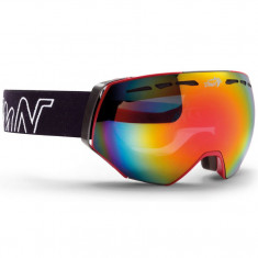 Maschera da sci Demon Alpiner, nero/rosso