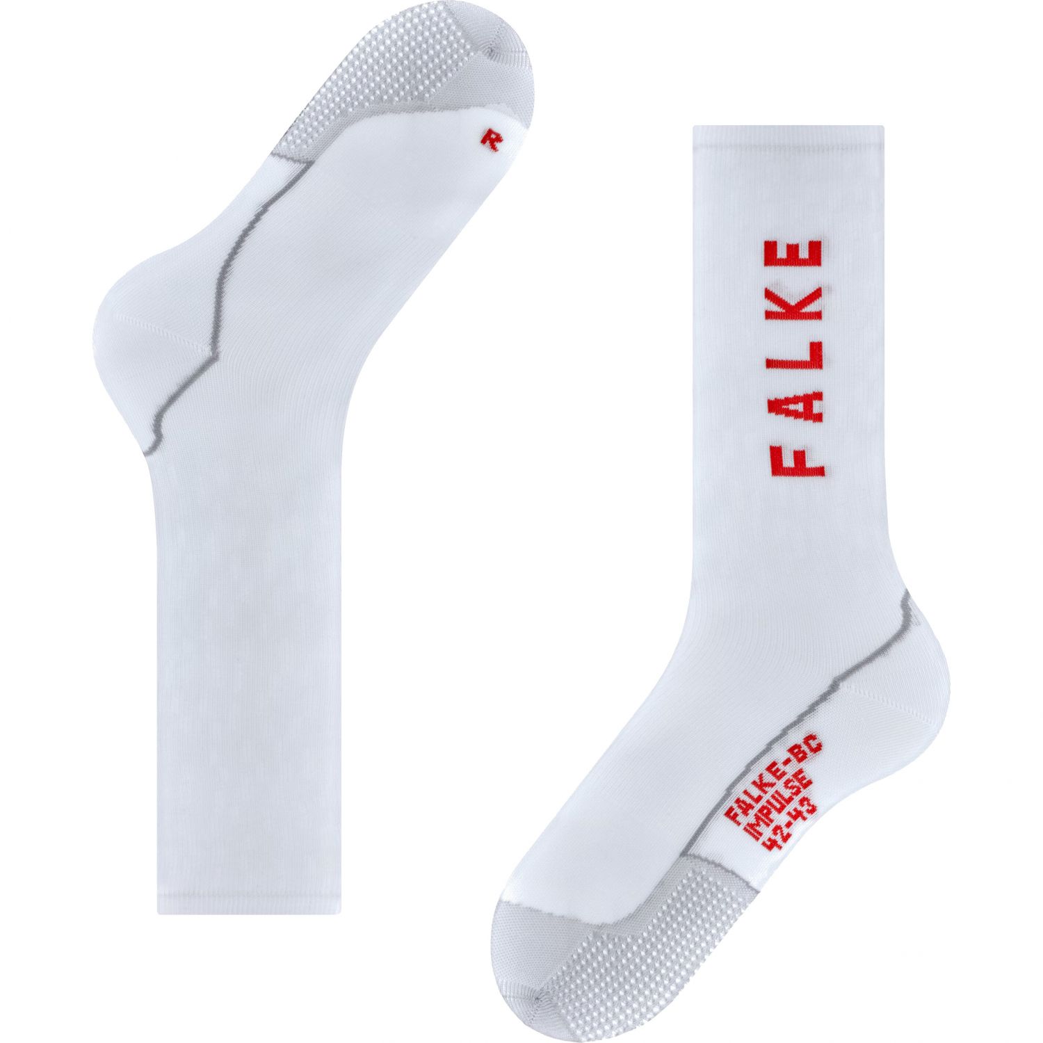 Meias de ciclismo Falke BC Impulse, brancas