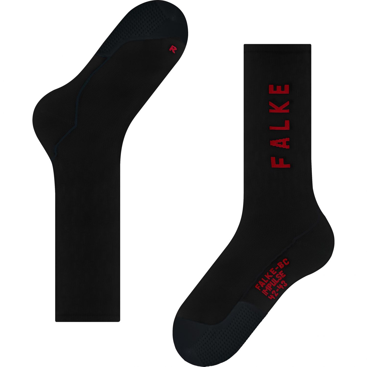 Meias de ciclismo Falke BC Impulse, pretas