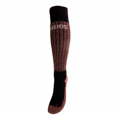 Meias de esqui Helios Merino One 60, castanhas