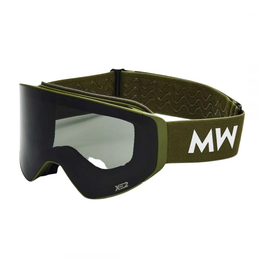 MessyWeekend Clear XE2, maschere da sci, verde