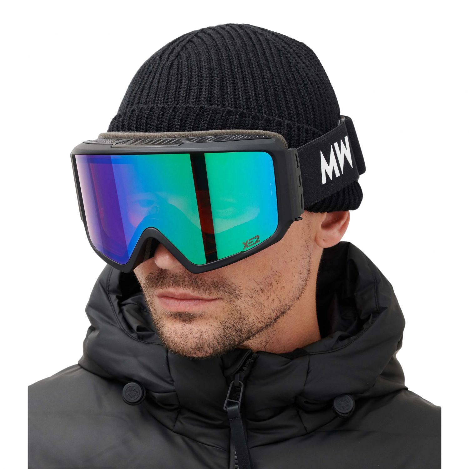 MessyWeekend Flip XE2, masque de ski, noir