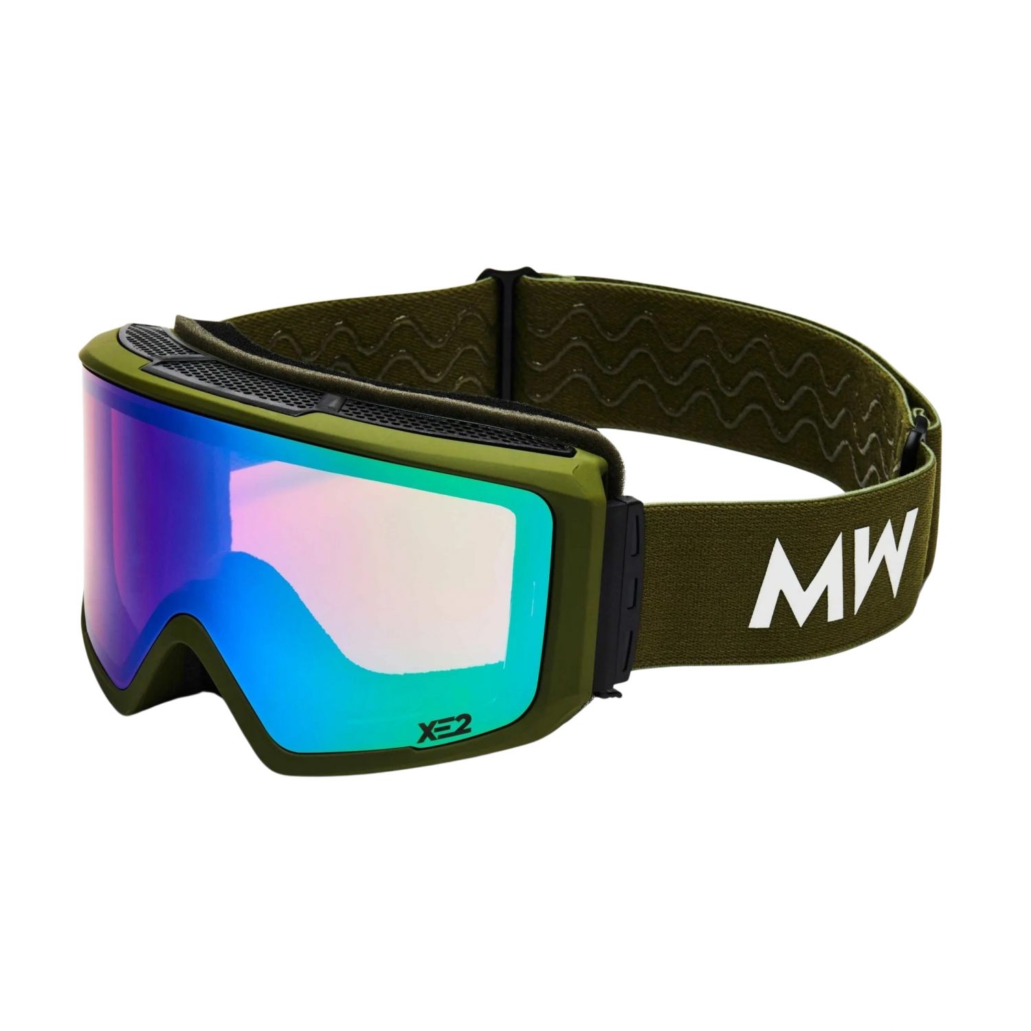 MessyWeekend Flip XE2, masque de ski, vert